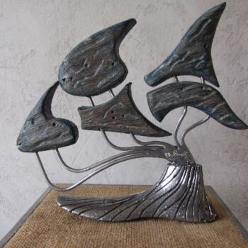 Sculpture intitulée "poisson pied" par Philippe Fautrez, Œuvre d'art originale