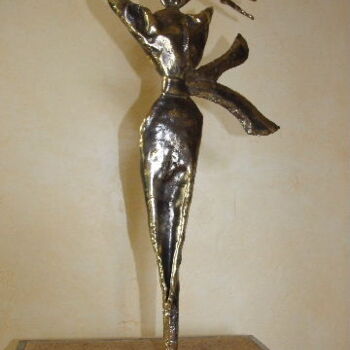 Sculpture titled "femme de dos" by Philippe Fautrez, Original Artwork