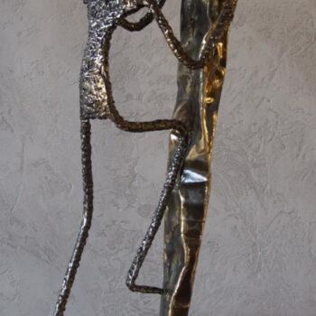 Sculpture intitulée "Aller plus haut" par Philippe Fautrez, Œuvre d'art originale