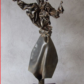 Sculpture intitulée "La Dame pelle" par Philippe Fautrez, Œuvre d'art originale