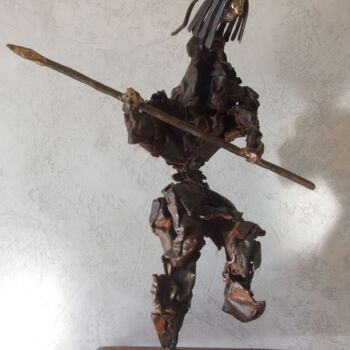 Escultura titulada "Géronimo." por Philippe Fautrez, Obra de arte original, Metales