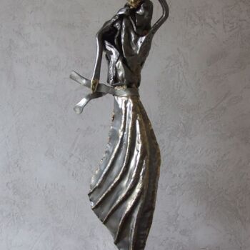 Rzeźba zatytułowany „En-coup-de-vent.” autorstwa Philippe Fautrez, Oryginalna praca, Metale