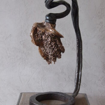 Sculptuur getiteld "Bacchus" door Philippe Fautrez, Origineel Kunstwerk, Metalen