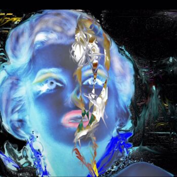 Цифровое искусство под названием "MARYLIN CULT" - Philippe Guénin, Подлинное произведение искусства, Цифровая живопись Устан…