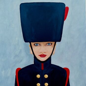 Painting titled "Piper" by Philippe Jouan, Original Artwork, Acrylic Mounted on Wood Stretcher frame