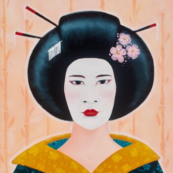 Peinture intitulée "Akiko" par Philippe Jouan, Œuvre d'art originale, Acrylique Monté sur Châssis en bois
