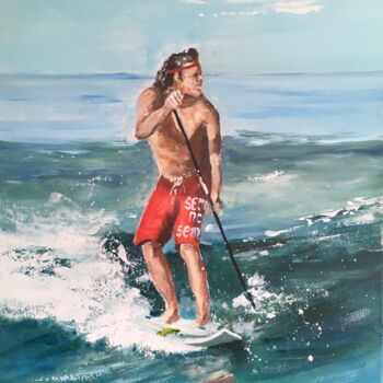 Painting titled "Paddle" by Philippe Laurent, Original Artwork, Acrylic