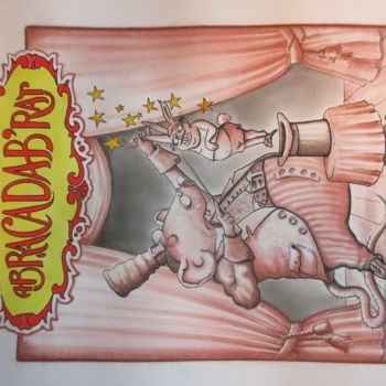 Dibujo titulada "Abracadab'rat" por Philippe Lemarinier, Obra de arte original, Tinta