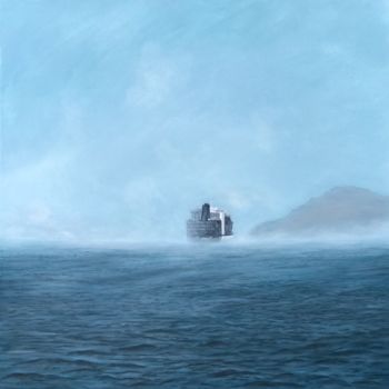 Peinture intitulée "Leaving Hong kong" par Philippe Manson, Œuvre d'art originale, Acrylique Monté sur Châssis en bois