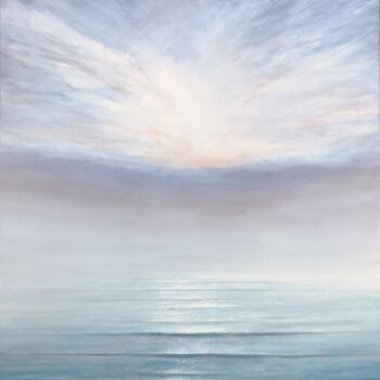 Painting titled "Seascape II" by Philippe Manson, Original Artwork, Acrylic Mounted on Wood Stretcher frame