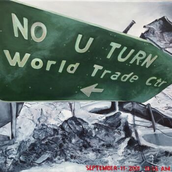 "NO U-TURN" başlıklı Tablo Philippe Manson tarafından, Orijinal sanat, Akrilik