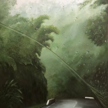 Картина под названием "The turn" - Philippe Manson, Подлинное произведение искусства, Масло Установлен на Деревянная рама дл…