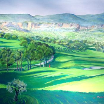 Painting titled "Hole Number 9.…" by Philippe Metaireau, Original Artwork