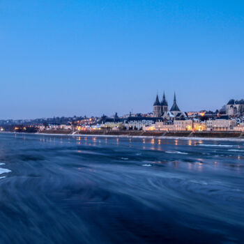 Photographie intitulée "loire gelée.jpg" par Philippe Nannetti, Œuvre d'art originale