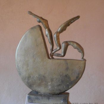 Sculpture intitulée "REVERENCE" par Philippe Olive, Œuvre d'art originale, Bronze