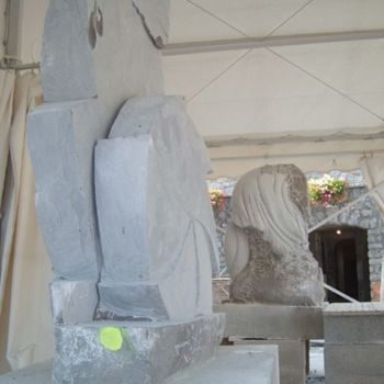 Rzeźba zatytułowany „SYMPOSIUM SAMOENS” autorstwa Philippe Olive, Oryginalna praca, Kamień