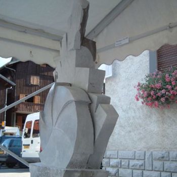 Sculpture intitulée "SYMPOSIUM SAMOENS" par Philippe Olive, Œuvre d'art originale, Pierre