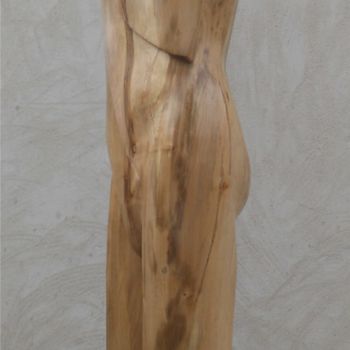Скульптура под названием "BUSTE N°2..." - Philippe Olive, Подлинное произведение искусства, Дерево