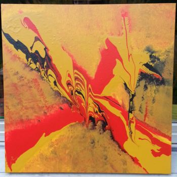 Painting titled "Phoenix" by Philippe Ostyn, Original Artwork, Acrylic