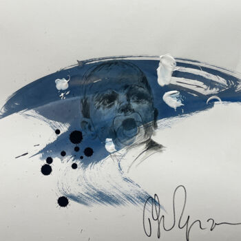 Peinture intitulée "Bébé bleu 9" par Philippe Pasqua, Œuvre d'art originale, Acrylique