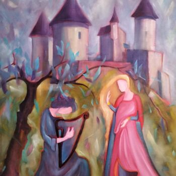 Painting titled "COURTOISIE" by Philippe Graillot (TORGALLI), Original Artwork, Oil