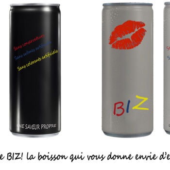 Digitale Kunst mit dem Titel "Biz" von Philippe Renou, Original-Kunstwerk, Digitale Collage