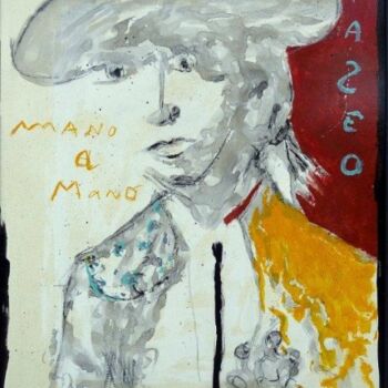 Painting titled "Mano a mano" by Philippe Roussel, Original Artwork