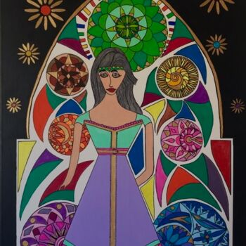 Painting titled "Zouina" by Philippe Seigle, Original Artwork, Acrylic