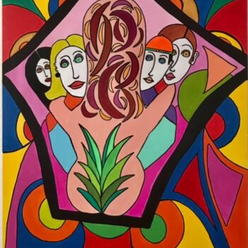 Painting titled "La Mamma" by Philippe Seigle, Original Artwork, Acrylic