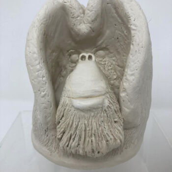 Sculpture titled "ORAN-OUTAN de Bornéo" by Philippe Vanseghbroeck, Original Artwork, Clay