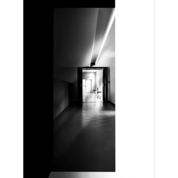 Photographie intitulée "into the dark 1" par Philippe Verspeek, Œuvre d'art originale, Photographie numérique Monté sur Alum…