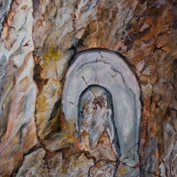 Pintura titulada "roches de Bordardou…" por Philippe Viard, Obra de arte original, Acrílico