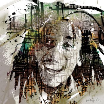 Digital Arts titled "Happy Marley" by Philippe Viejo, Original Artwork, Digital Painting