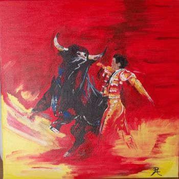 Painting titled "corrida" by Philippe A, Original Artwork