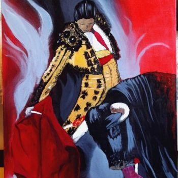 Painting titled "torero" by Philippe A, Original Artwork