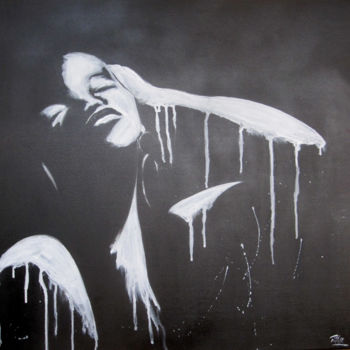 Peinture intitulée "Noir et  blanc 1" par Philippe Blanchard, Œuvre d'art originale, Acrylique