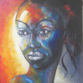 Peinture intitulée "portrait coloré13" par Philippe Blanchard, Œuvre d'art originale, Acrylique