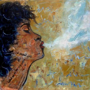 Pintura titulada "Portrait coloré 24" por Philippe Blanchard, Obra de arte original, Acrílico