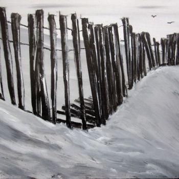 Peinture intitulée "Les dunes" par Philippe Blanchard, Œuvre d'art originale, Acrylique