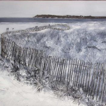 Pintura titulada "Les dunes 6" por Philippe Blanchard, Obra de arte original, Acrílico