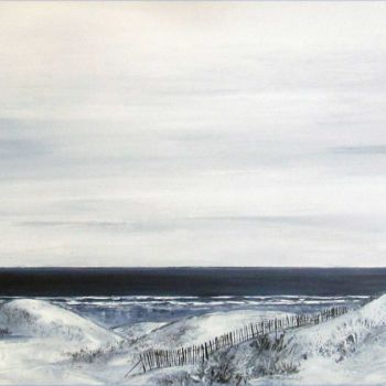 Pintura titulada "Les dunes 7" por Philippe Blanchard, Obra de arte original, Acrílico