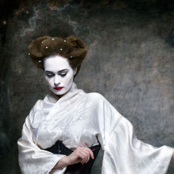 Fotografie mit dem Titel "Kimono Girl" von Philippe Bousseau, Original-Kunstwerk, Digitale Fotografie