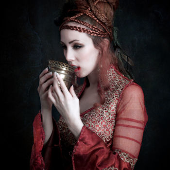 Photographie intitulée "Vampire girl" par Philippe Bousseau, Œuvre d'art originale, Photographie numérique