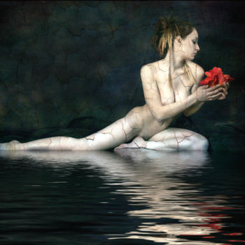 Fotografia intitolato "Laetitia Aquatique" da Philippe Bousseau, Opera d'arte originale, Fotografia digitale