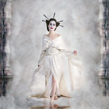 Fotografía titulada "Kimono Girl" por Philippe Bousseau, Obra de arte original, Fotografía digital