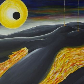 Peinture intitulée "Mauna Kea" par Philippe Corp, Œuvre d'art originale, Huile