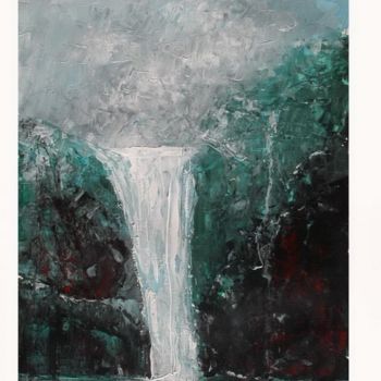 Painting titled "Cascade" by Philippe Delaballe, Original Artwork