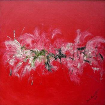 Painting titled "coton rouge" by Philippe G Maillet, Original Artwork