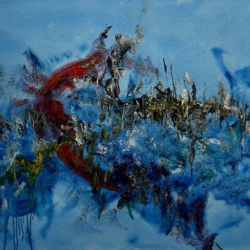 Malerei mit dem Titel "bleu_(130x97).jpg" von Philippe G Maillet, Original-Kunstwerk