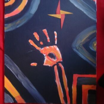 Painting titled "hand" by Cc18, Original Artwork